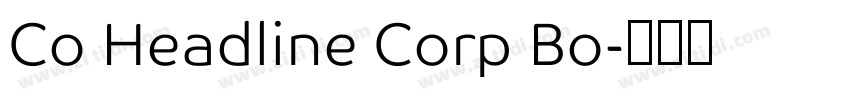 Co Headline Corp Bo字体转换